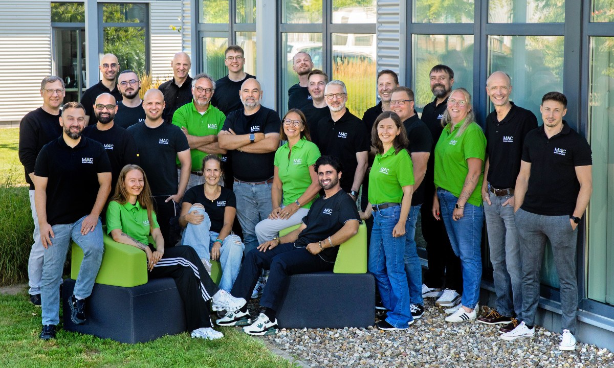 Group photo of the M.A.C. System Solutions team
